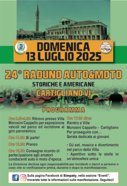 24° RADUNO AUTO&MOTO STORICHE E AMERICANE 24° RADUNO AUTO&MOTO STORICHE E AMERICANE
