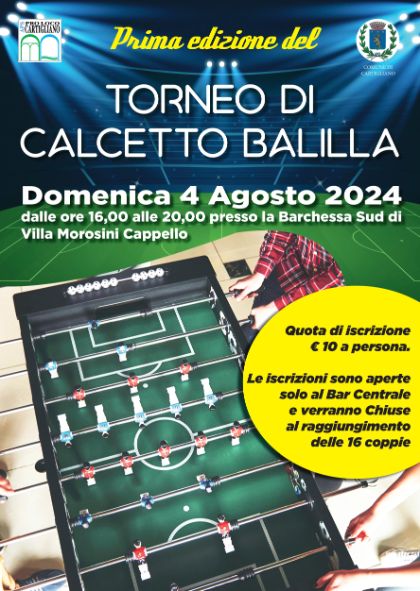 TORNEO CALCETTO BALILLA