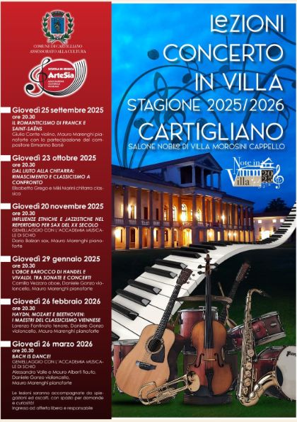 LEZIONI CONCERTO IN VILLA LEZIONI CONCERTO IN VILLA